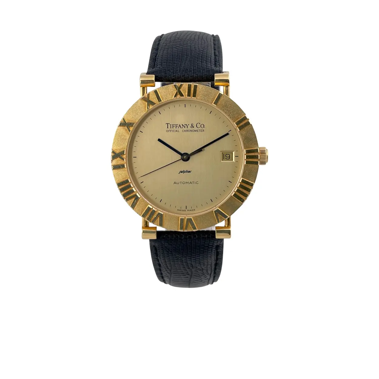 Tiffany Atlas M6930 36mm Yellow gold Gilt