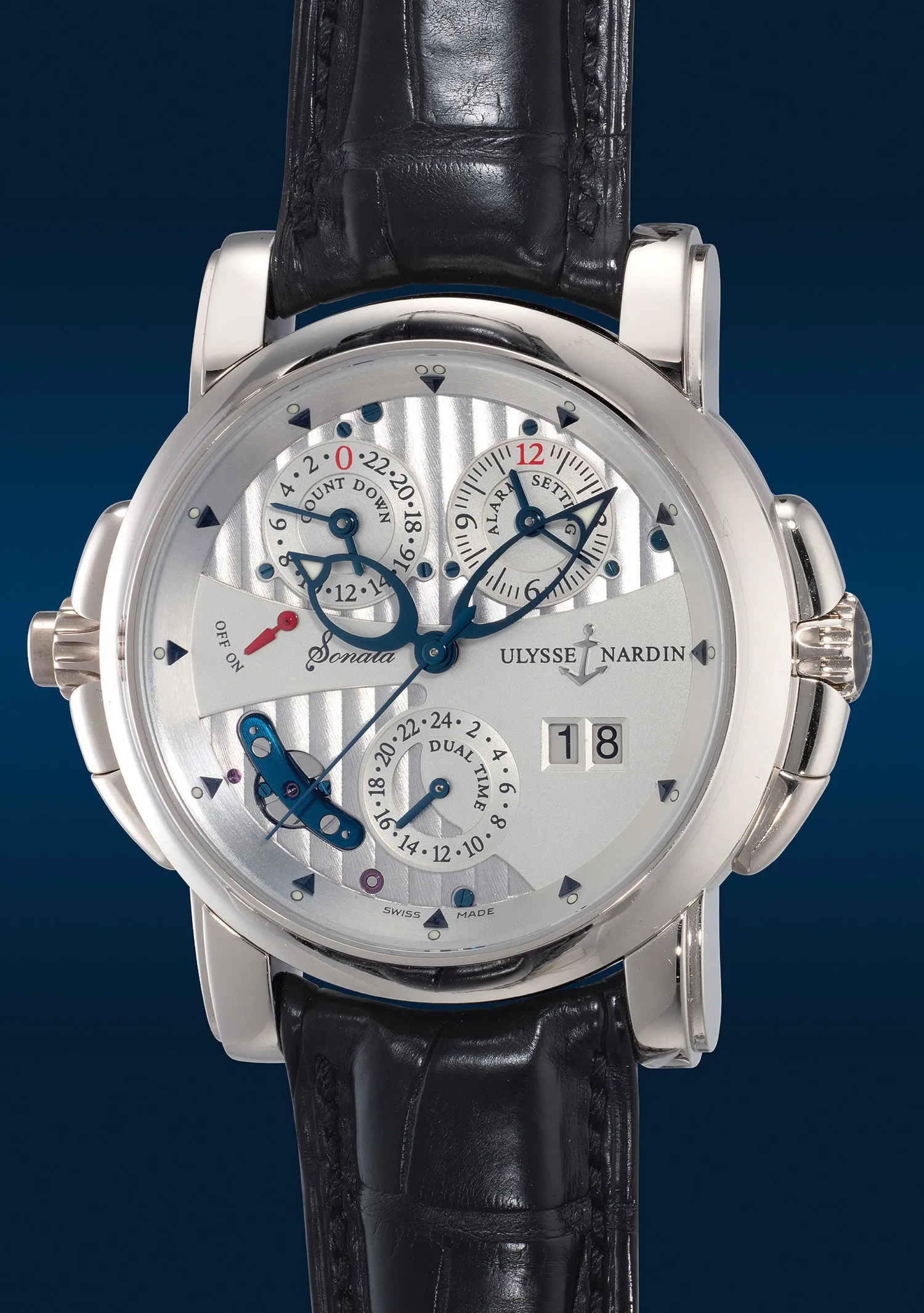 Ulysse Nardin Sonata Cathedral Dual Time 660-88 42mm White gold