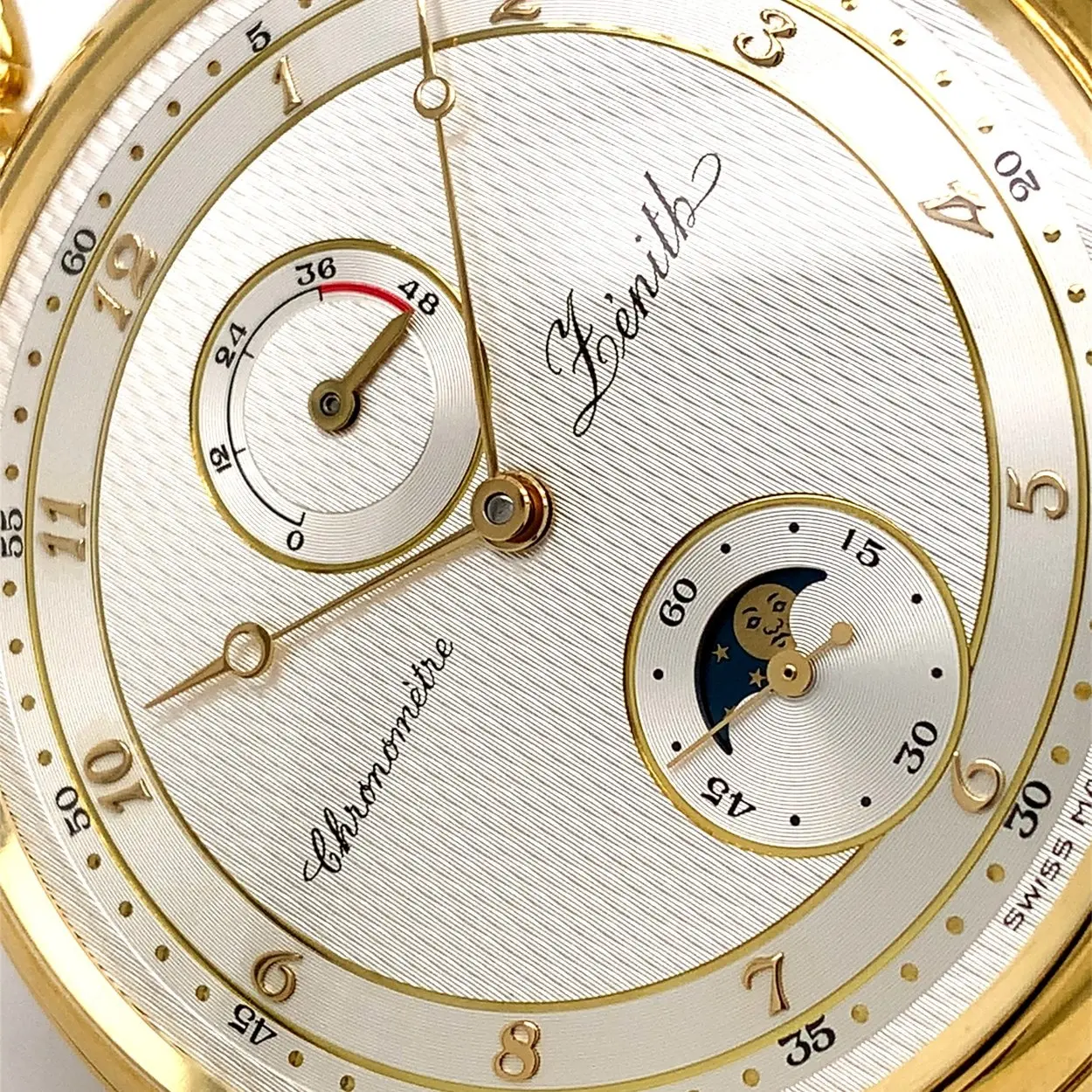 Zenith Chronomètre 30.0050.148 60mm Yellow gold Silver 4