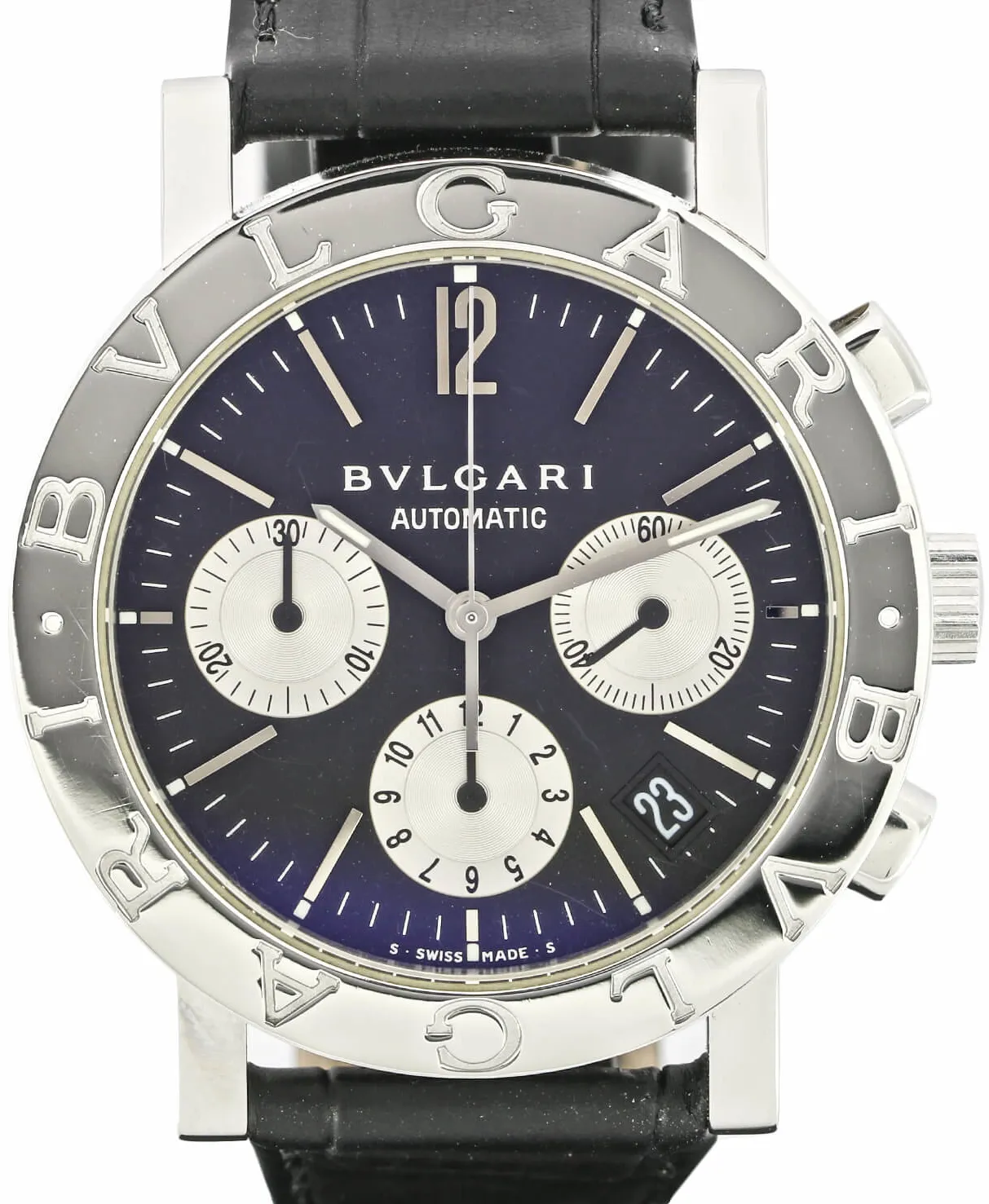 Bulgari Bulgari BB38SLCH 38mm Acciaio blu