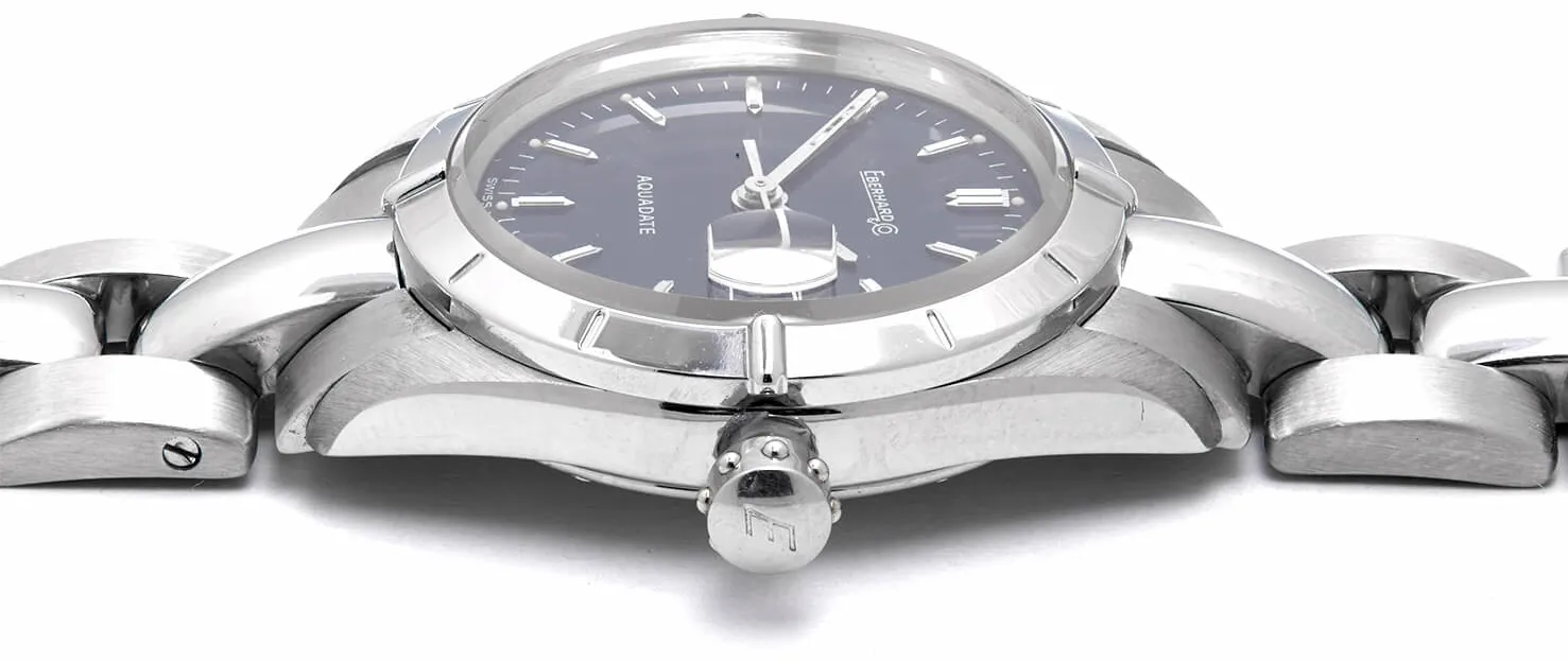 Eberhard & Co. Aquadate 61003 28mm Acciaio blu 4