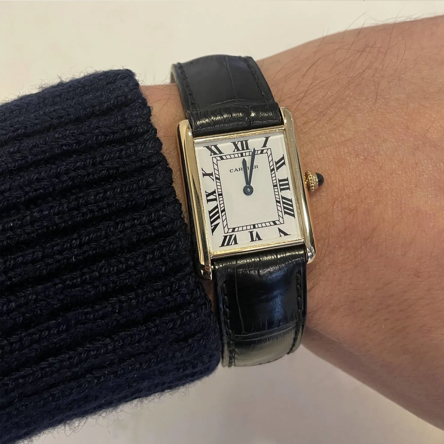 Cartier Tank Louis 51998 24mm Oro giallo 18 kt bianco 2