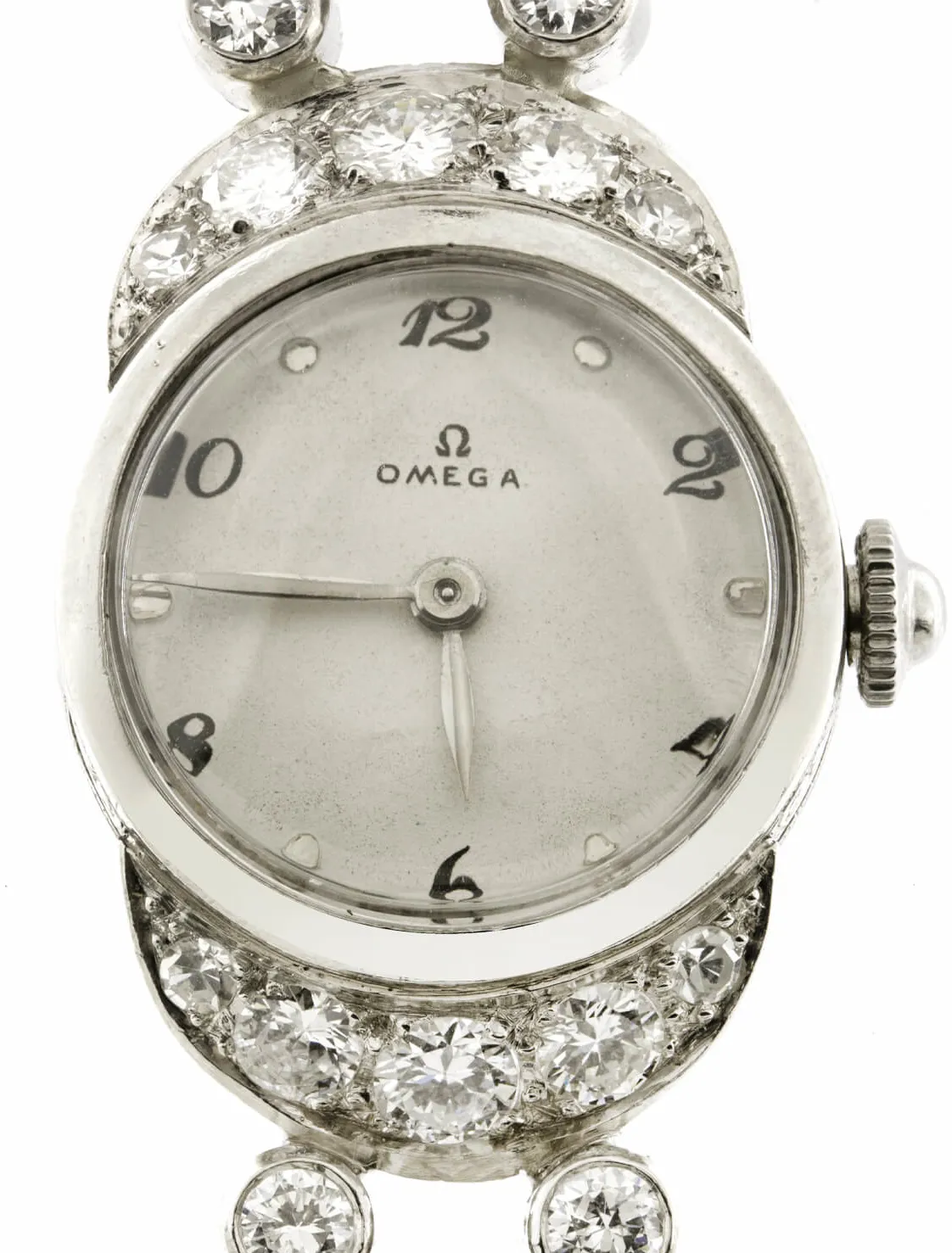 Omega 11275817 19mm Platino e diamanti bianco