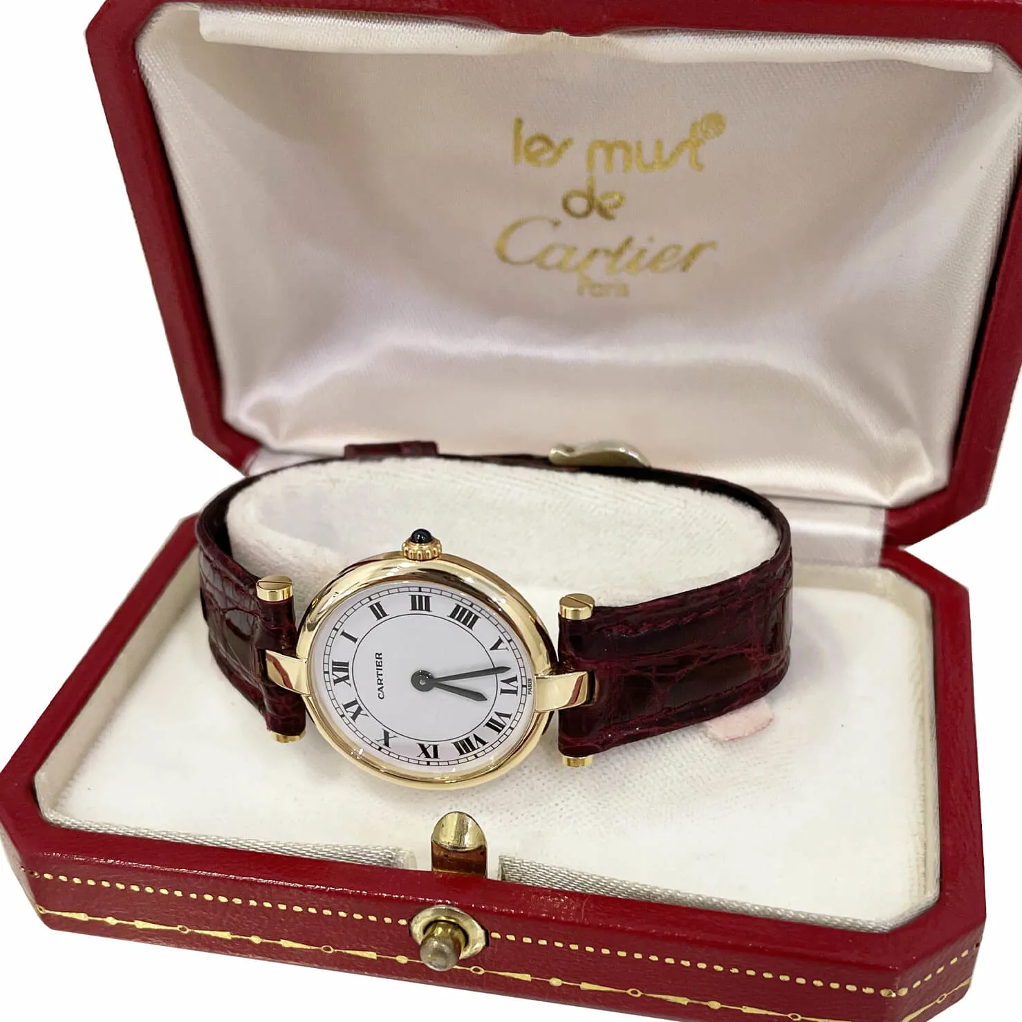 Cartier Vendôme 8100 25mm Oro giallo 18kt bianco 1