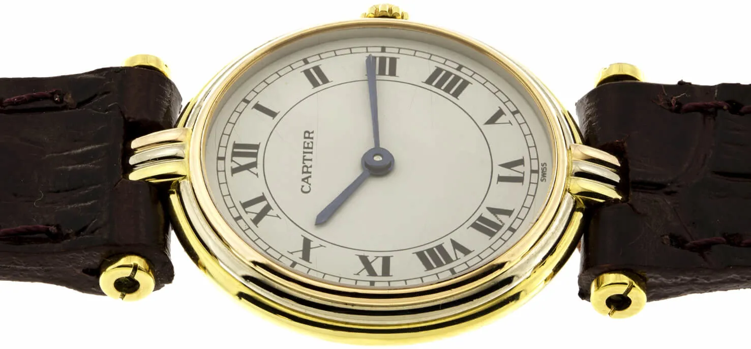 Cartier Vendôme 8100 25mm Oro bianco giallo e rosa 18kt bianco 1