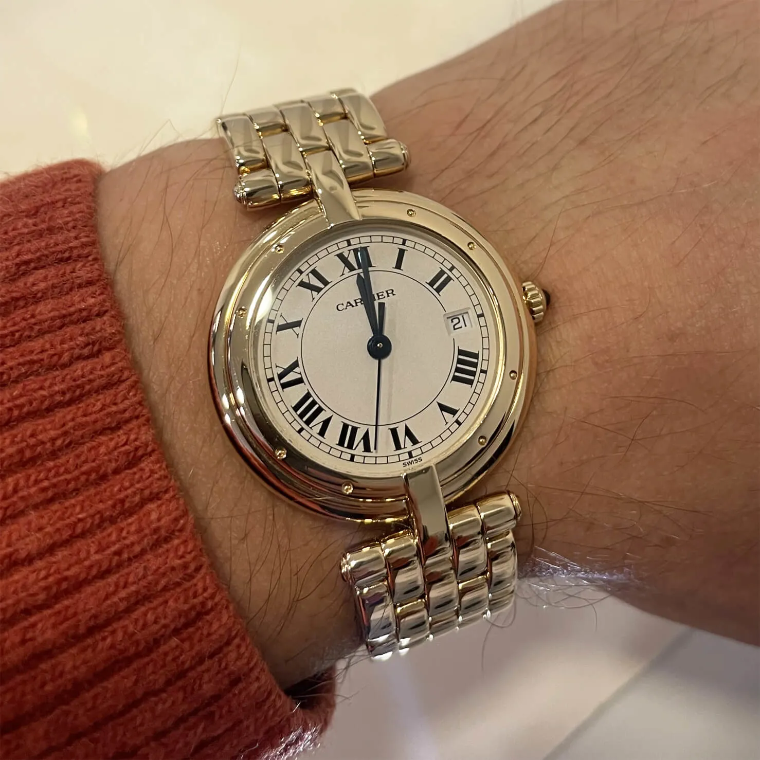 Cartier Panthère Vendôme 883964 33mm Oro giallo 18kt bianco 5