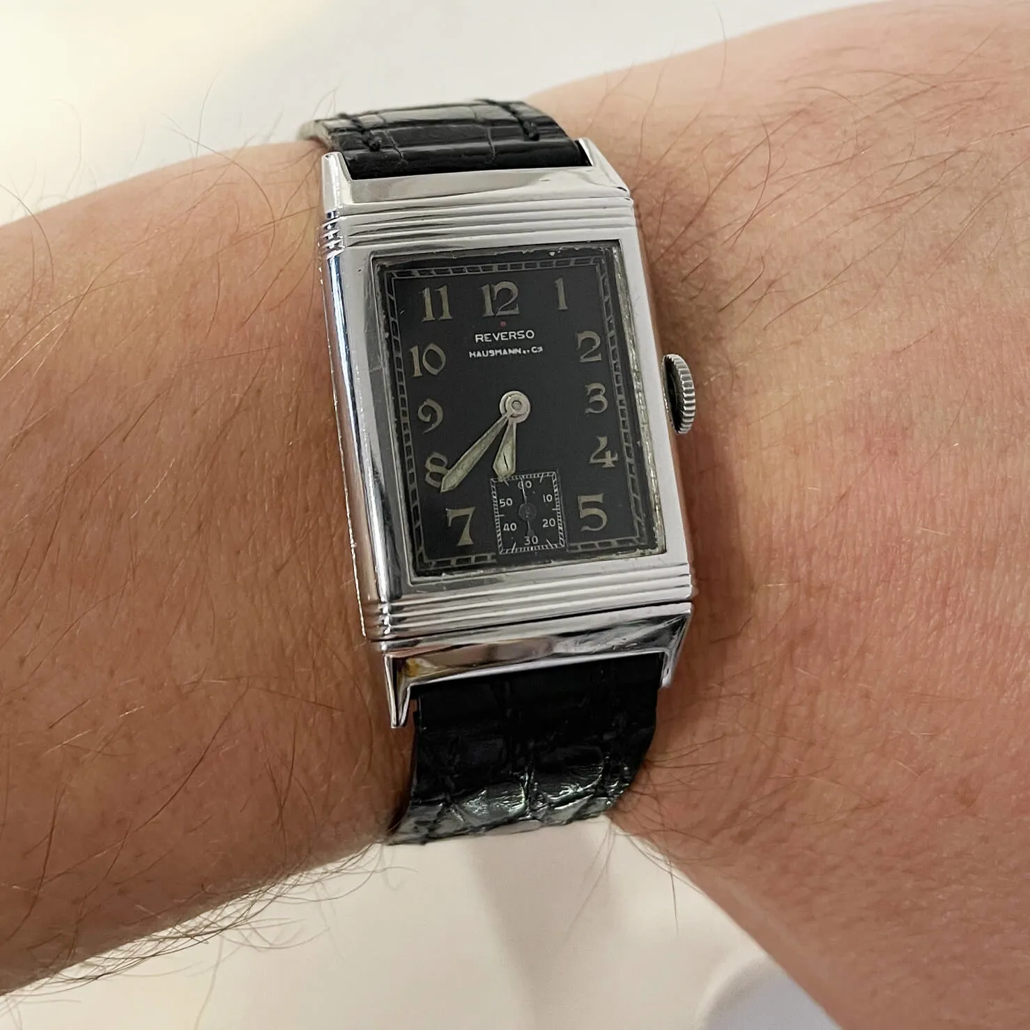 Jaeger-LeCoultre Reverso 201 23mm Acciaio nero 6