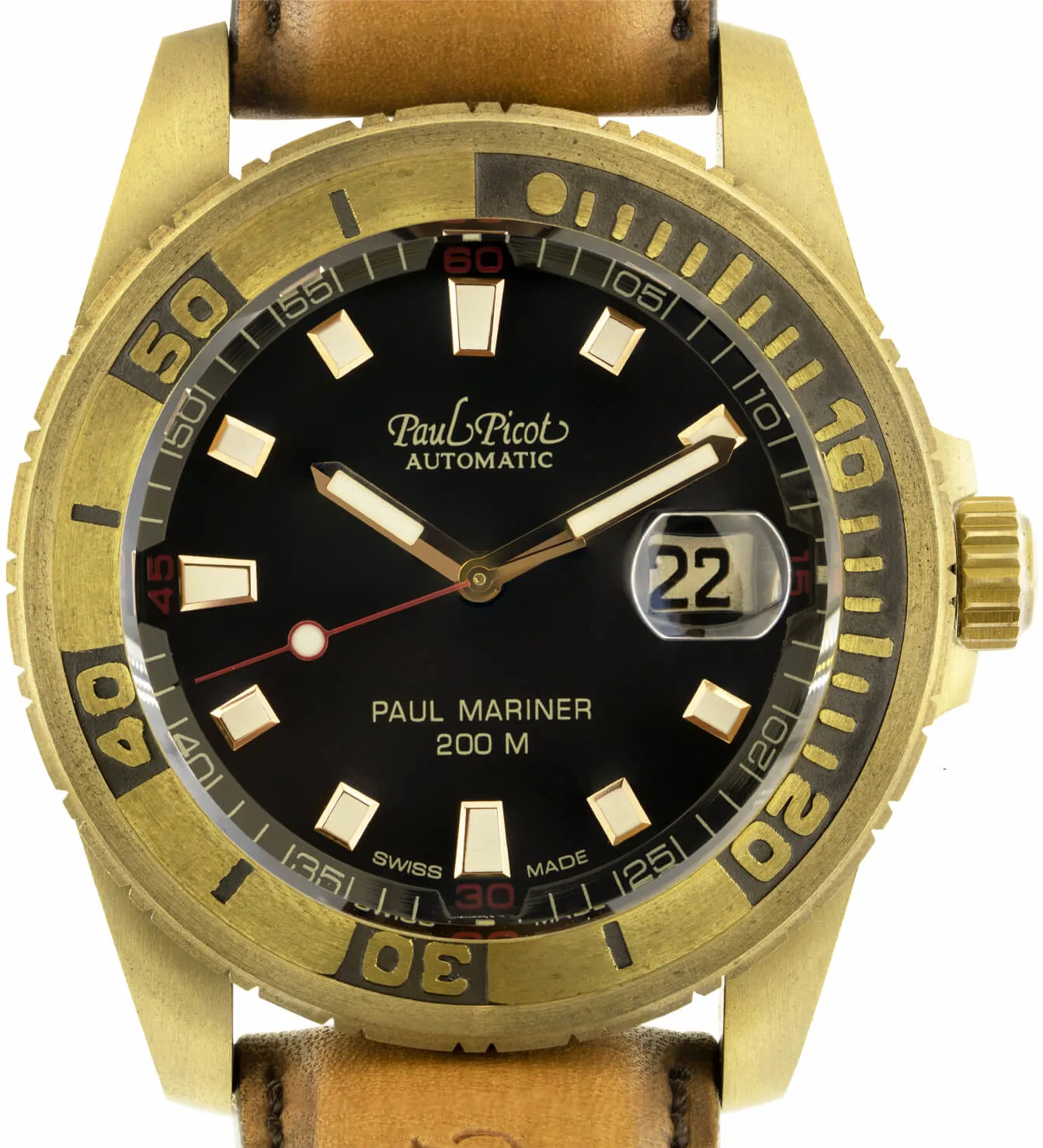 Paul Picot Mariner P4352BZ 42mm Bronzo nero