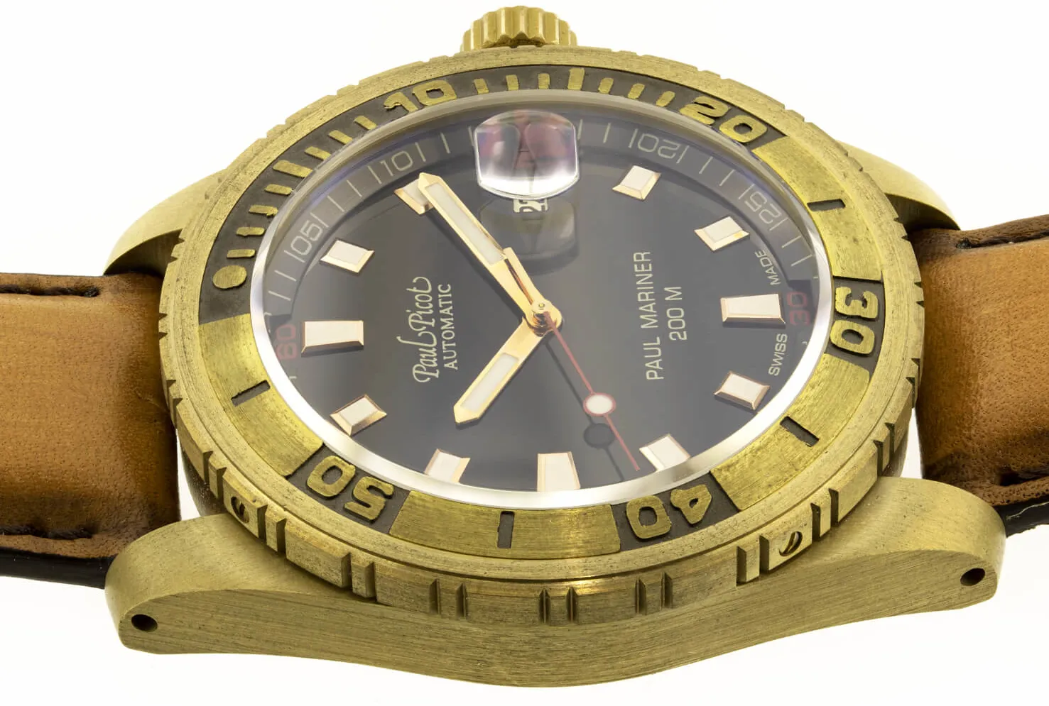 Paul Picot Mariner P4352BZ 42mm Bronzo nero 1