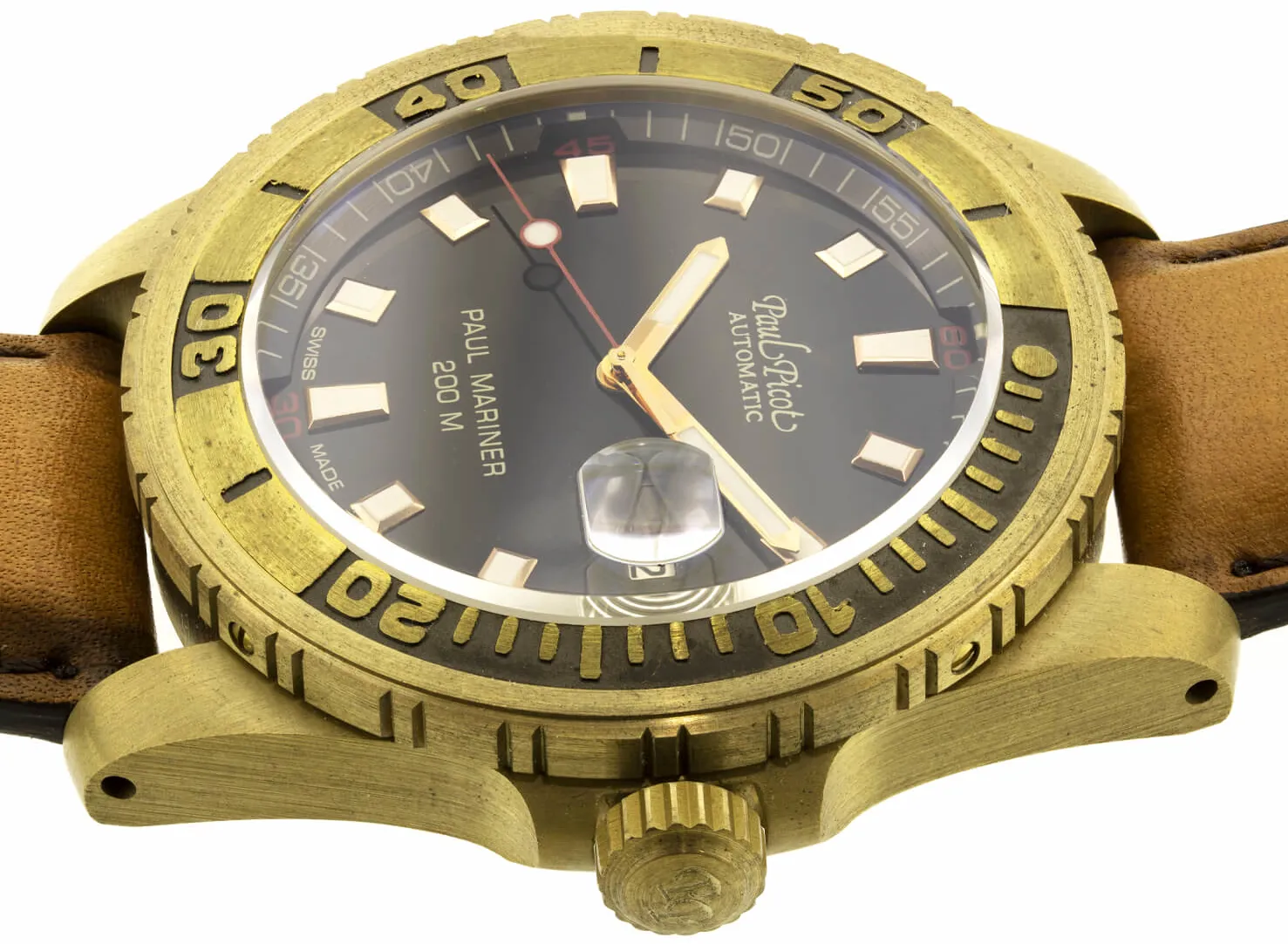 Paul Picot Mariner P4352BZ 42mm Bronzo nero 2