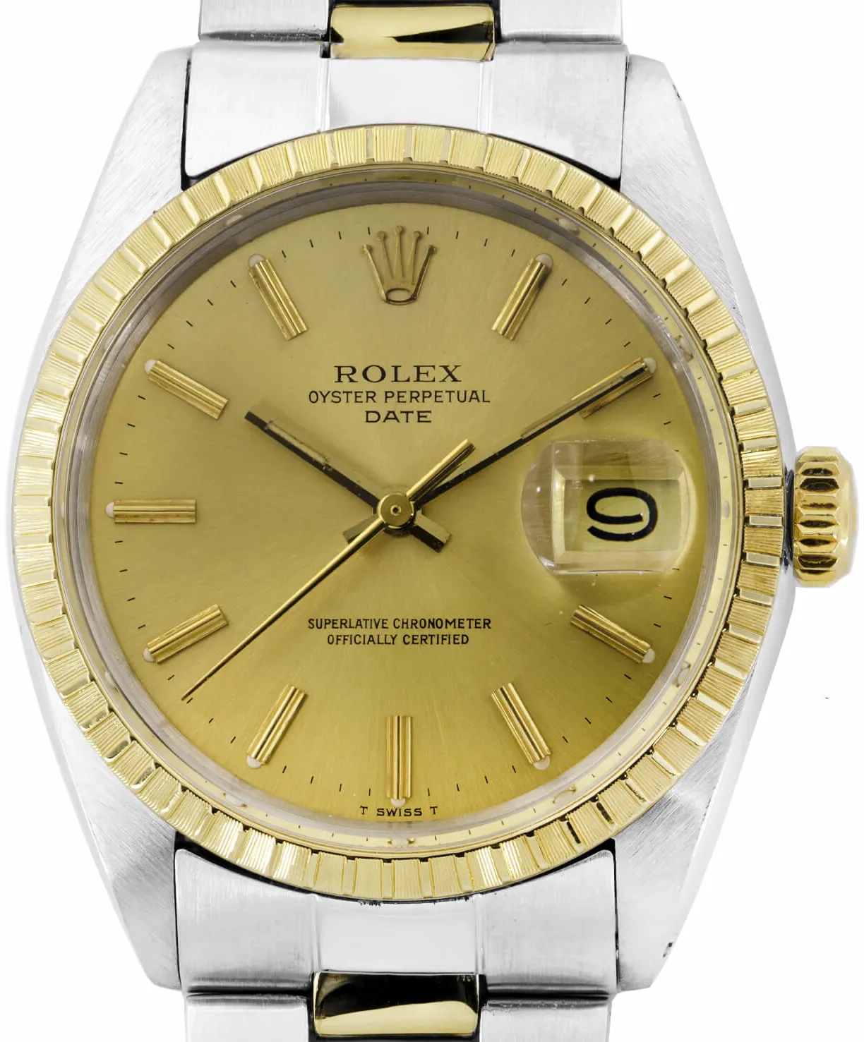 Rolex Oyster Perpetual Date 1500 34mm Acciaio e oro oro