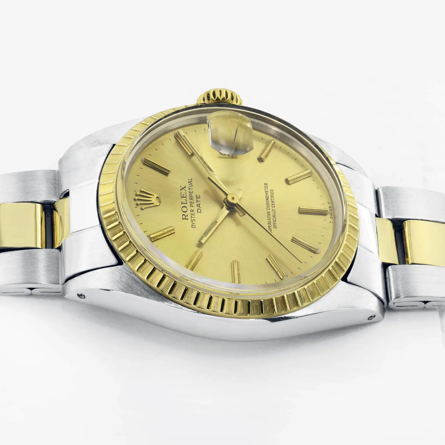 Rolex Oyster Perpetual Date 1500 34mm Acciaio e oro oro 1