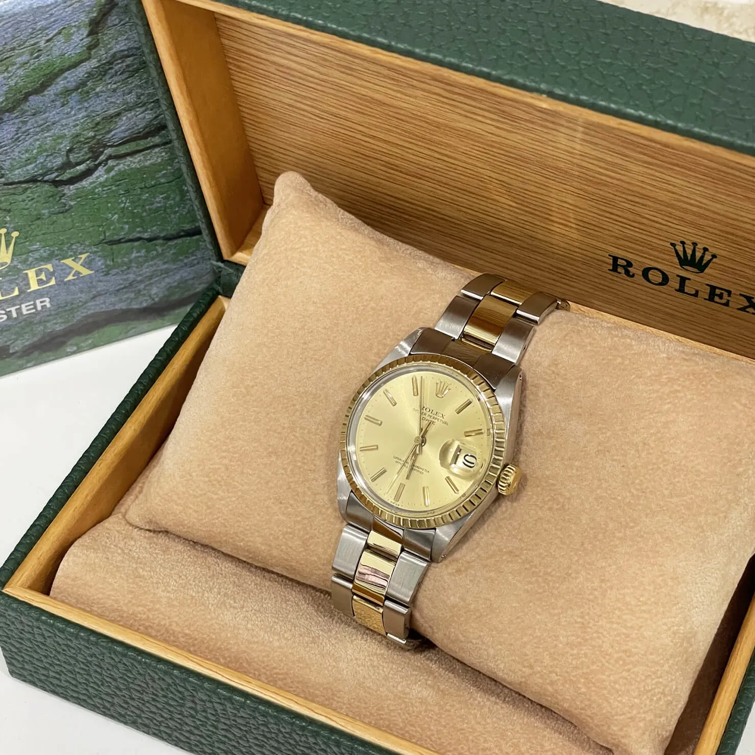 Rolex Oyster Perpetual Date 1500 34mm Acciaio e oro oro 5