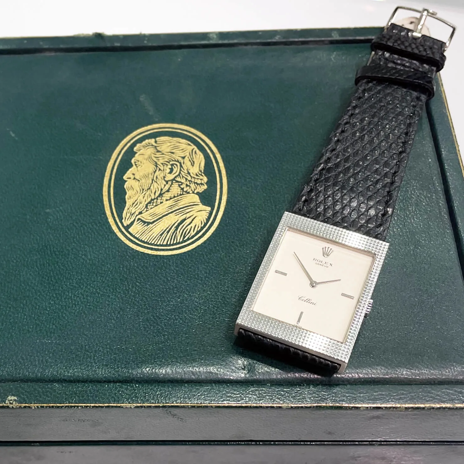 Rolex Cellini King Midas 4127 25mm Oro bianco 18kt panna 6