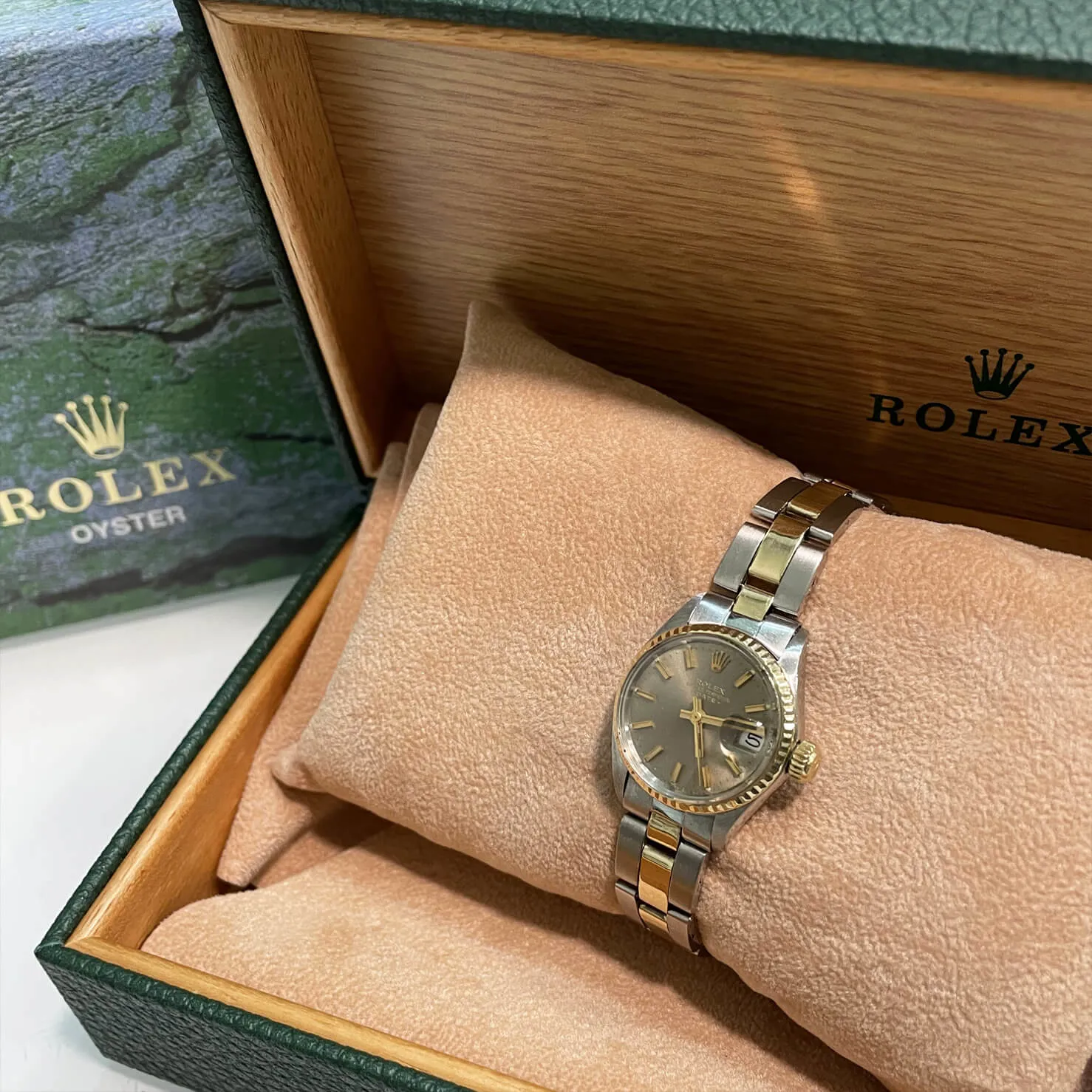 Rolex Oyster Perpetual Date 6517 25mm Acciaio e oro oro 2