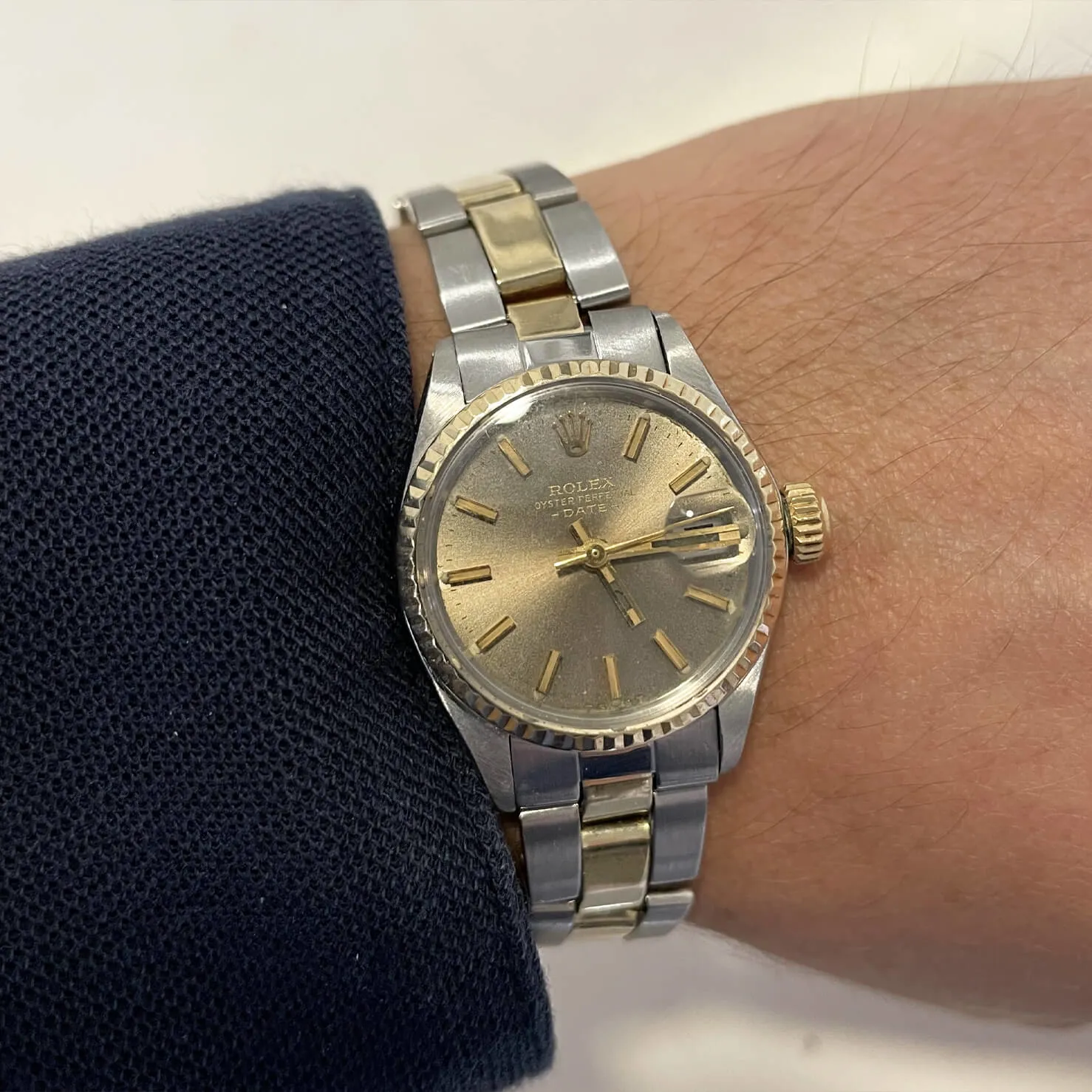 Rolex Oyster Perpetual Date 6517 25mm Acciaio e oro oro 3