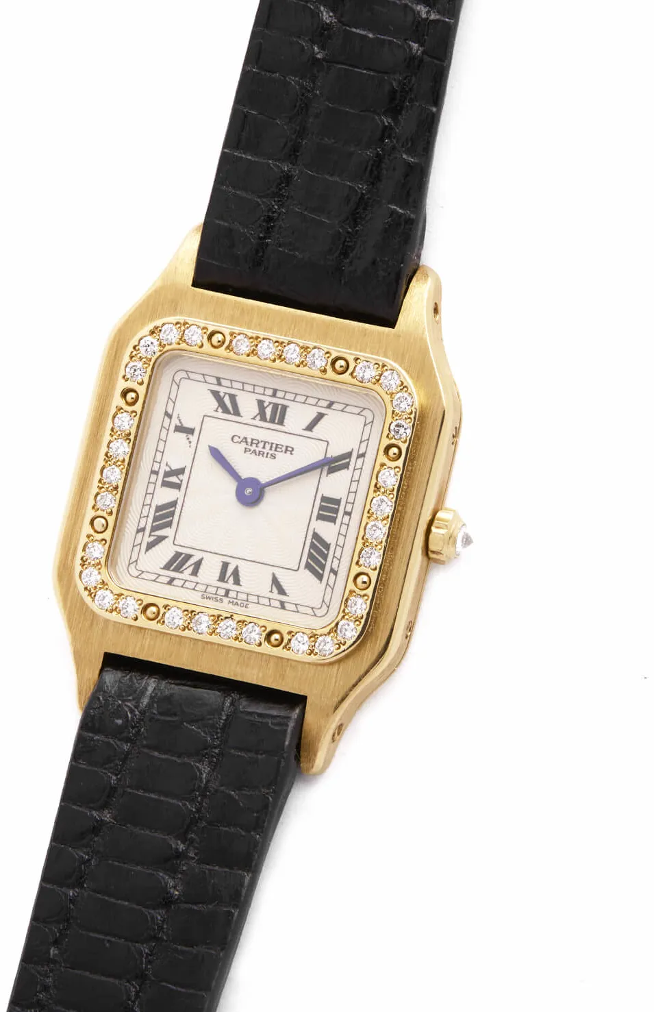 Cartier Santos Dumont 821053 22.5mm Oro giallo 18kt e diamanti bianco