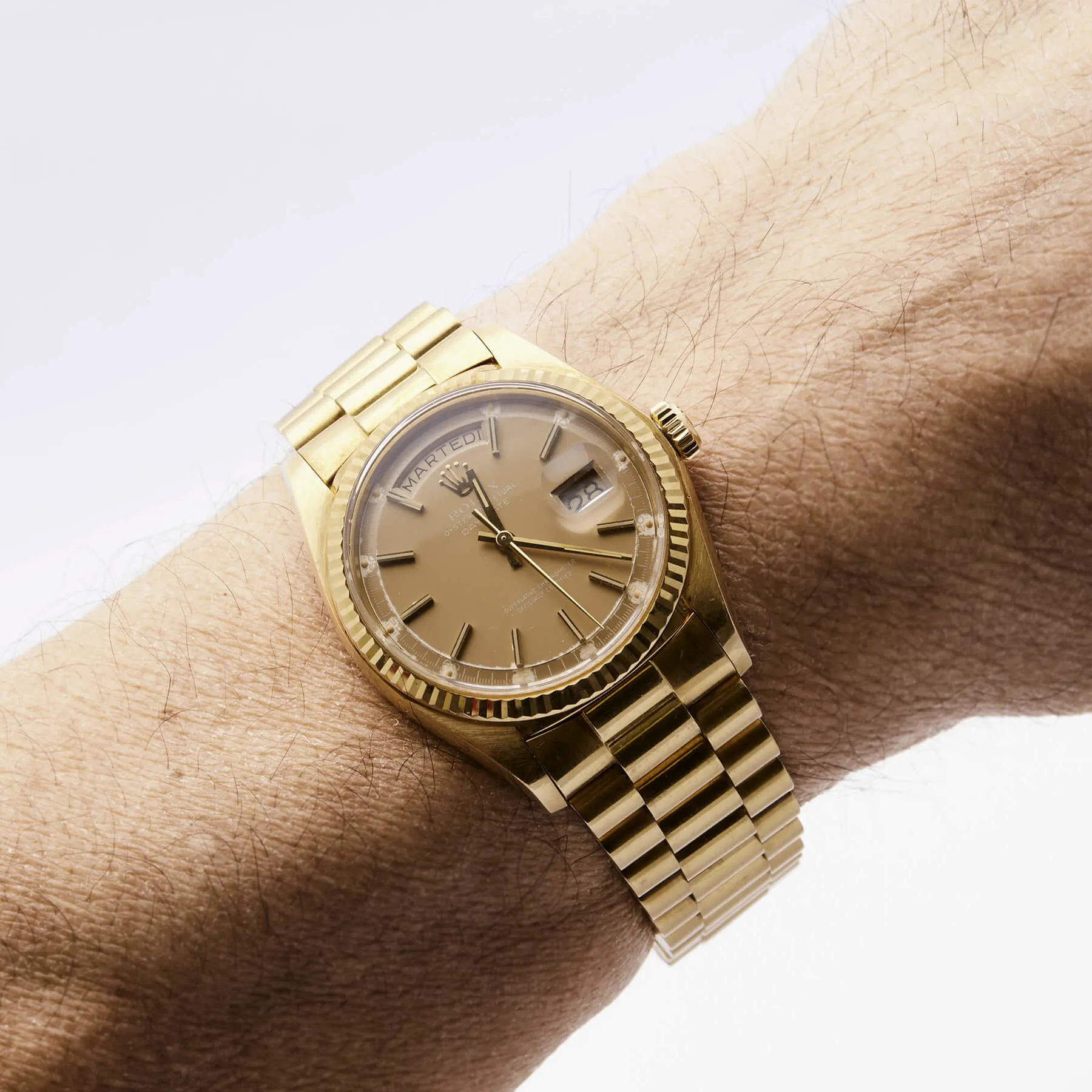 Rolex Day-Date 36 1803 36mm Oro giallo 18kt Caramel 10