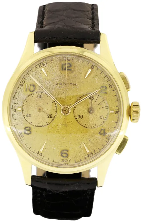 Zenith Bicompax 456304 35mm Oro giallo 18 kt Champagne