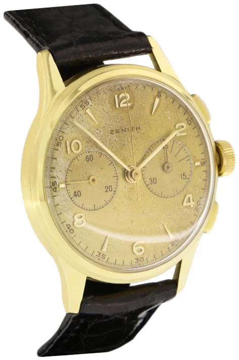 Zenith Bicompax 456304 35mm Oro giallo 18 kt Champagne 1