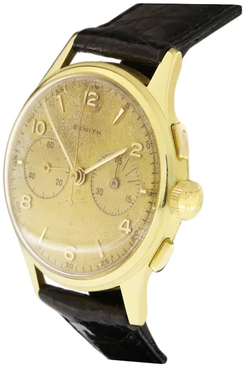 Zenith Bicompax 456304 35mm Oro giallo 18 kt Champagne 2