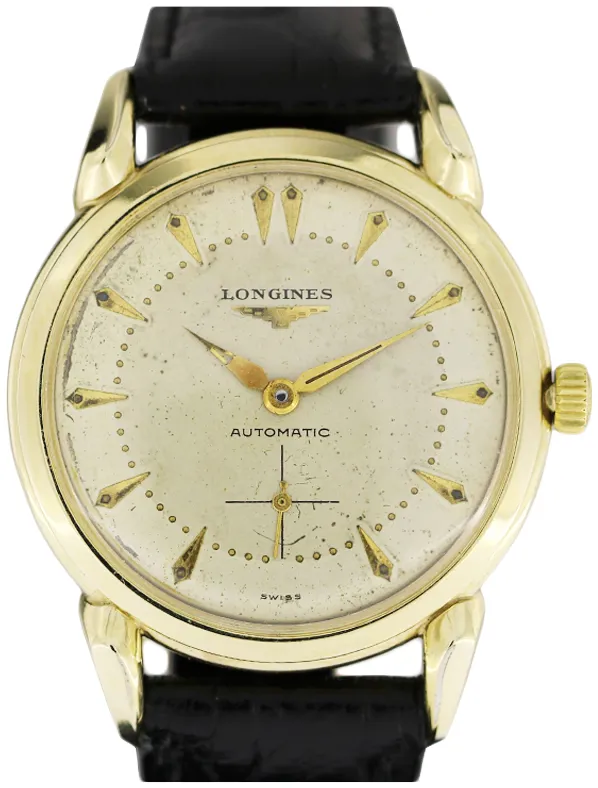 Longines 6730 34mm Placcato oro giallo Bianco