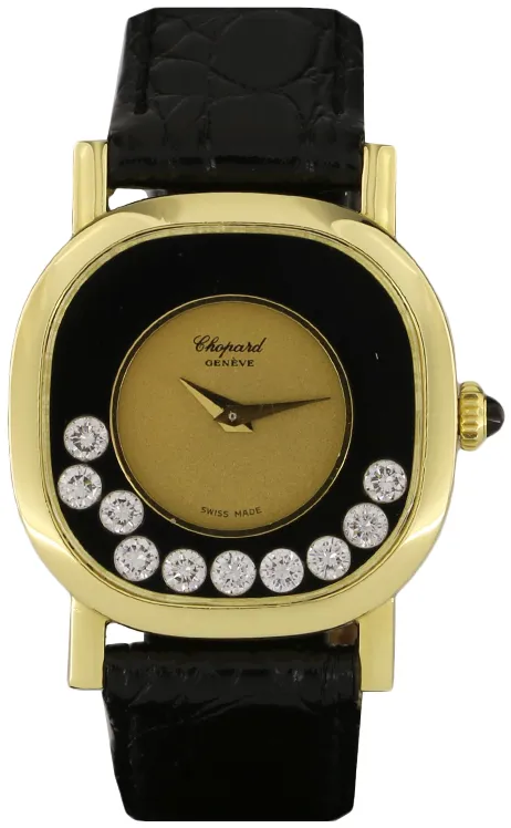 Chopard Happy Diamonds 5089/6 25mm Oro giallo 18 kt Nero e Oro