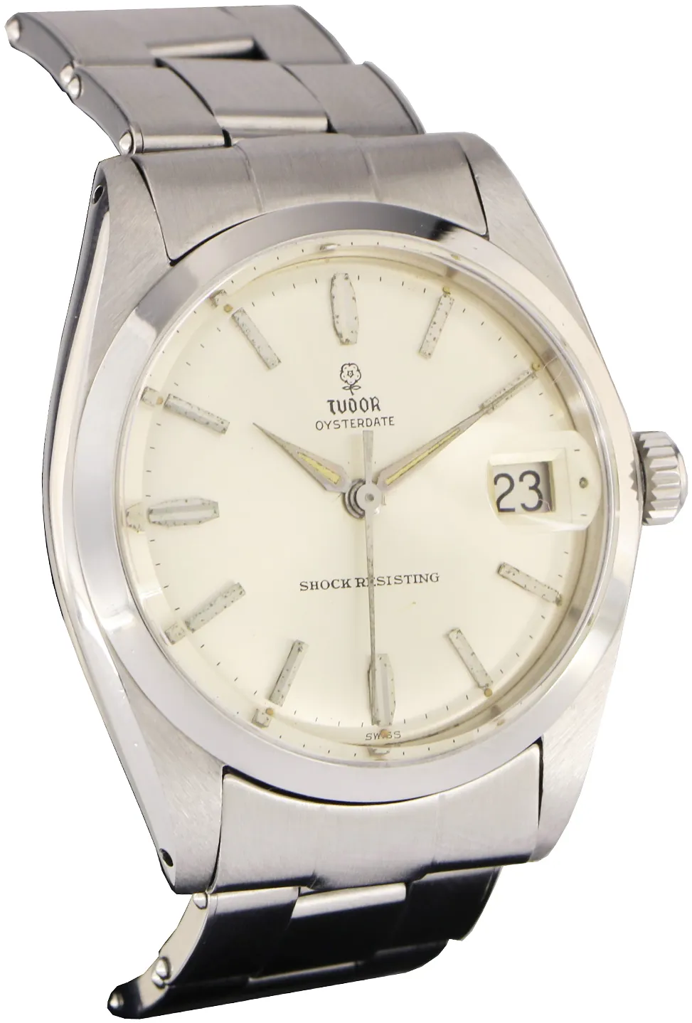 Tudor Oysterdate 7962 34mm Acciaio Bianco 1