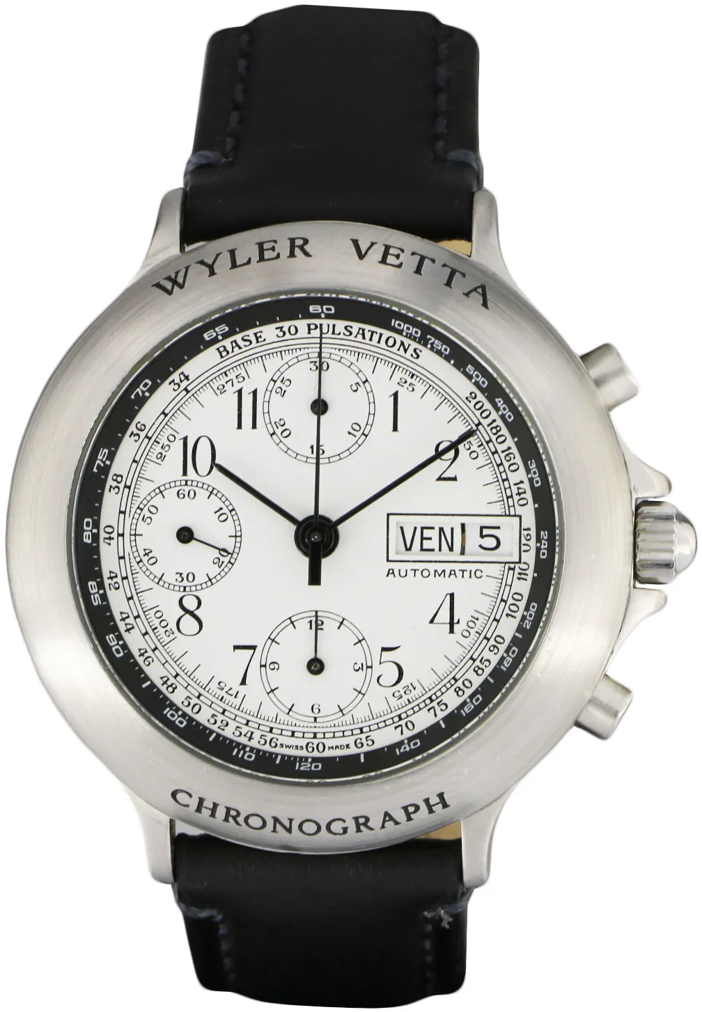 Wyler Vetta Day Date 775101 38mm Acciaio Bianco