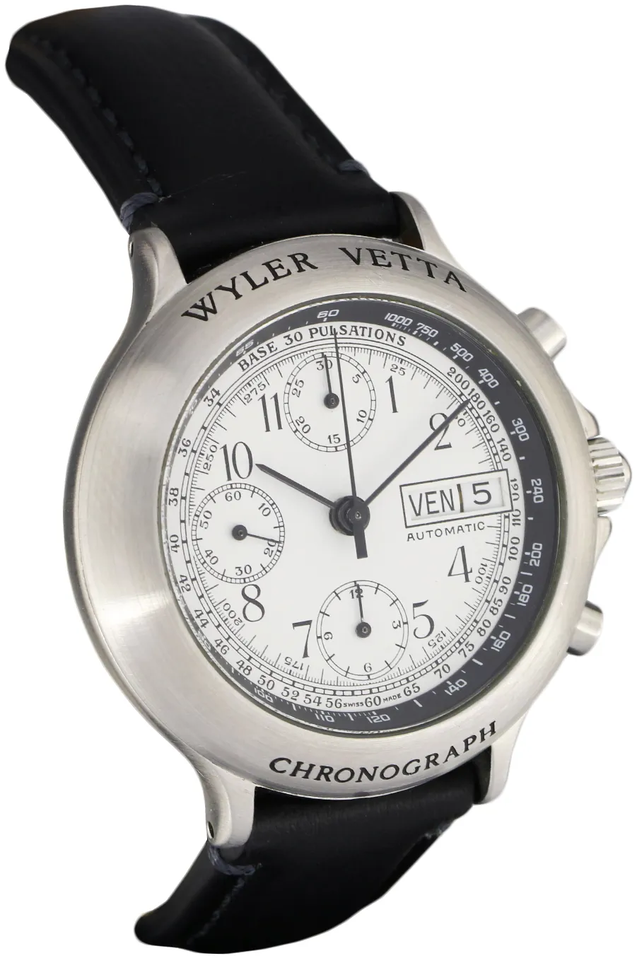 Wyler Vetta Day Date 775101 38mm Acciaio Bianco 1