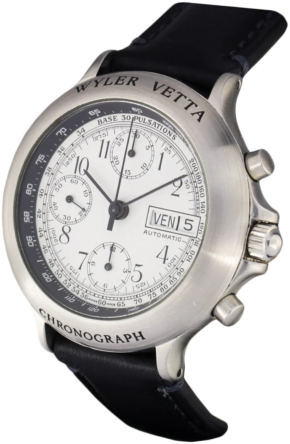 Wyler Vetta Day Date 775101 38mm Acciaio Bianco 2