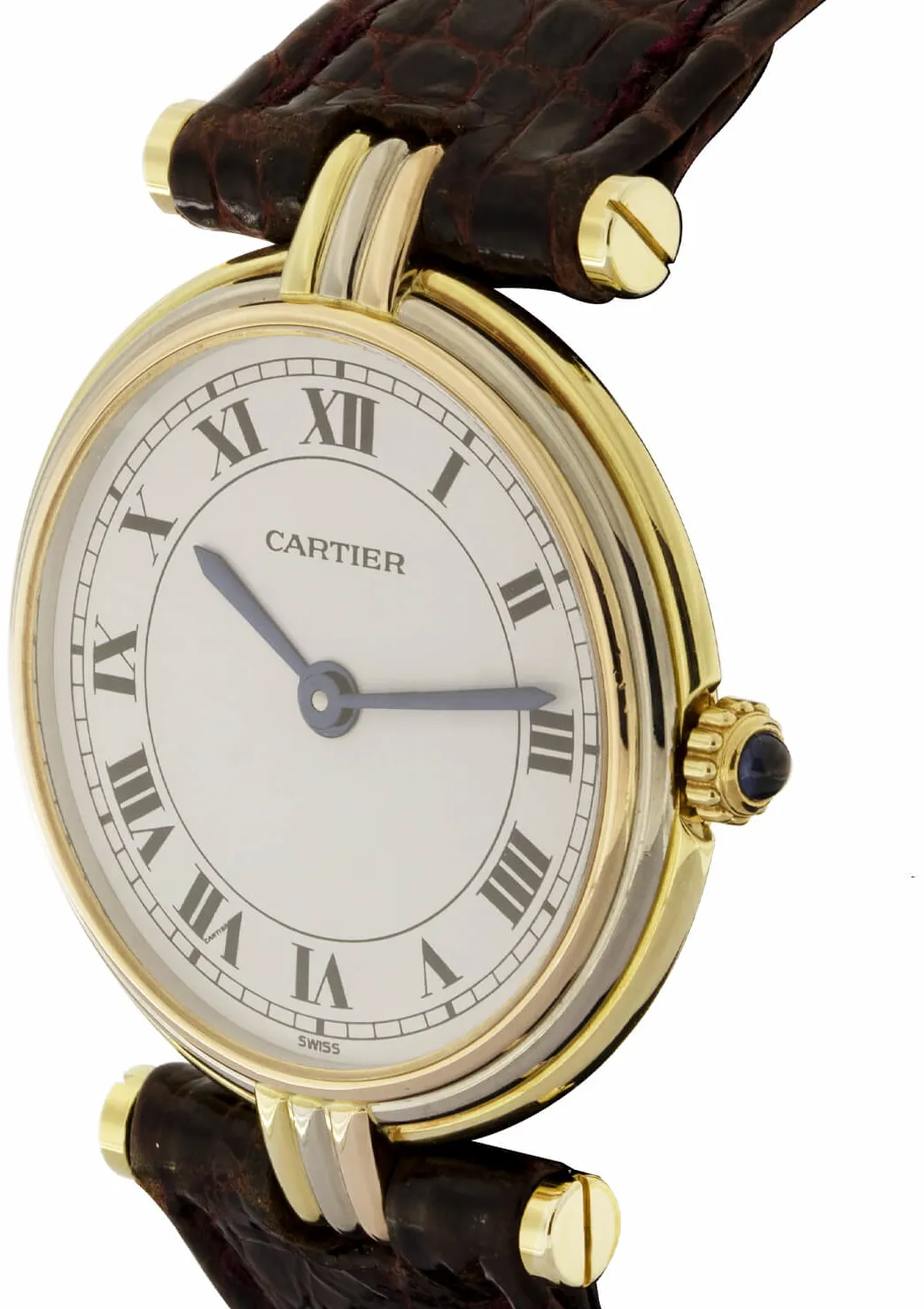 Cartier Vendôme 8100 30mm Oro bianco giallo e rosa 18kt bianco 6