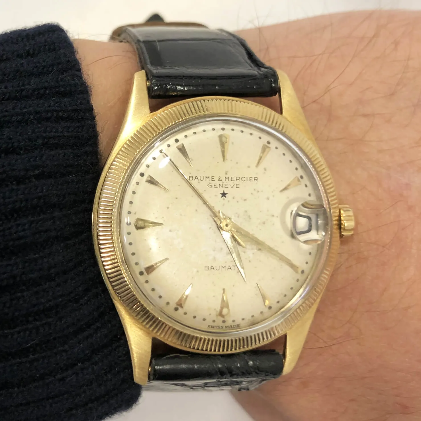 Baume & Mercier 3173.1 34mm Oro giallo 18kt Panna 6