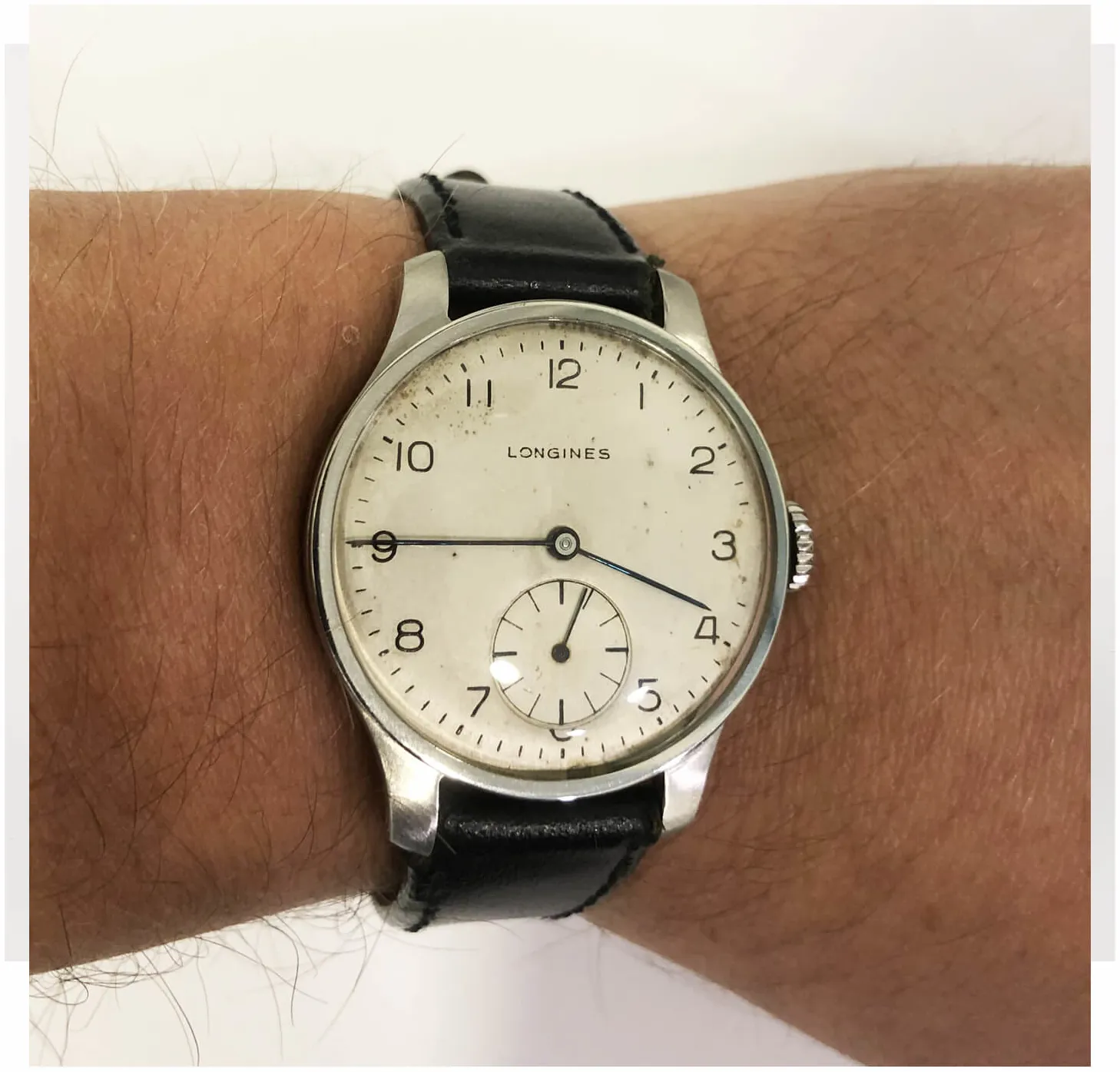 Longines 33mm Acciaio panna 1