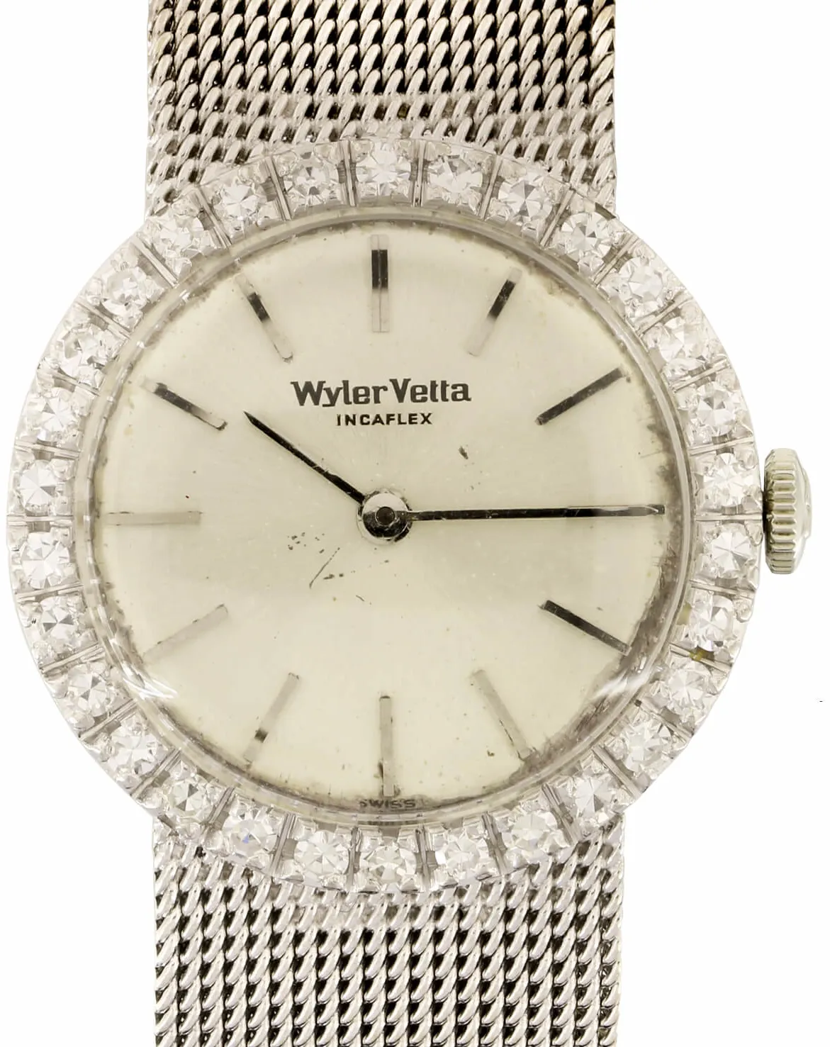 Wyler Vetta 8578/5T 24mm Oro bianco 18kt argento