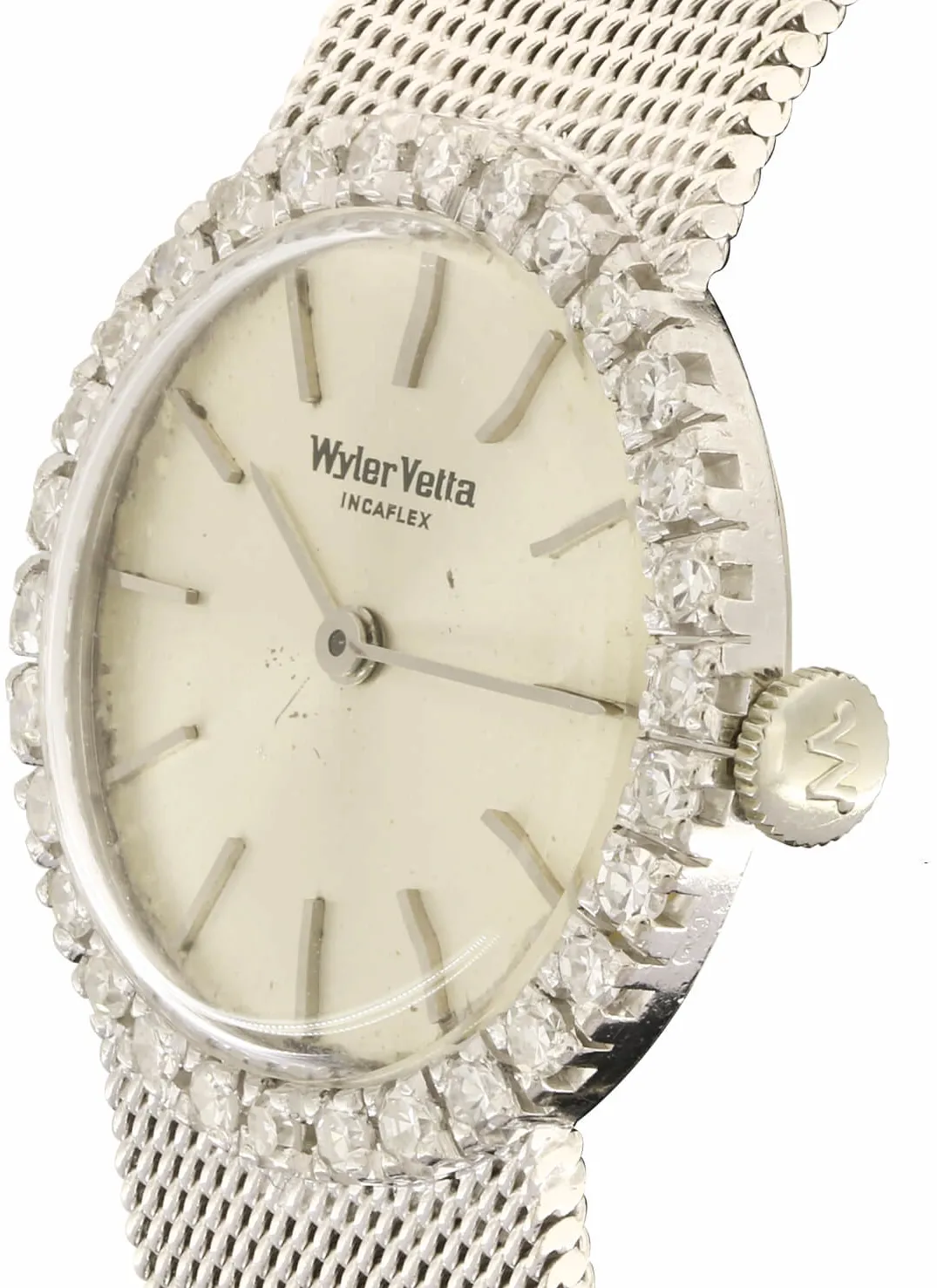 Wyler Vetta 8578/5T 24mm Oro bianco 18kt argento 2