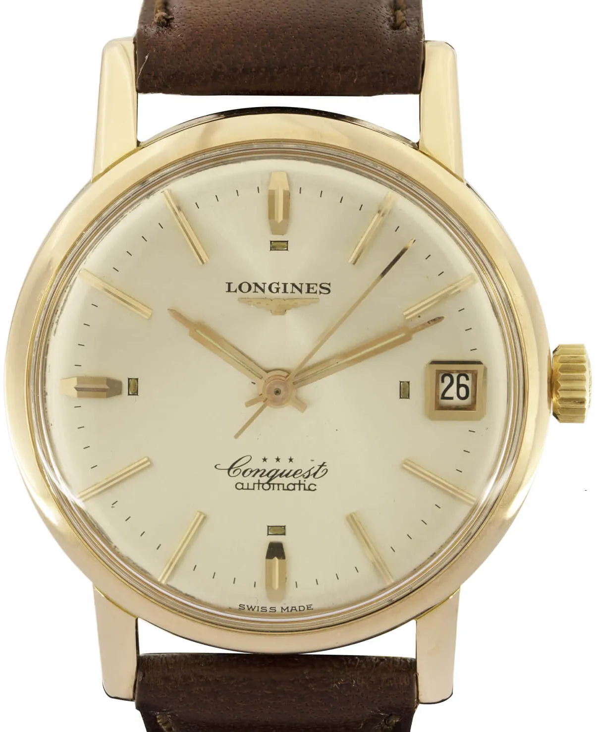 Longines Conquest 9025-15 35mm Oro rosa 18kt argento