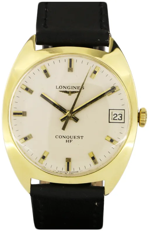 Longines Conquest 403418 33.5mm Oro giallo 18 kt Bianco