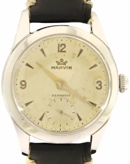 Marvin Hermetic Classic Vintage Military 600801 Acciaio bianco