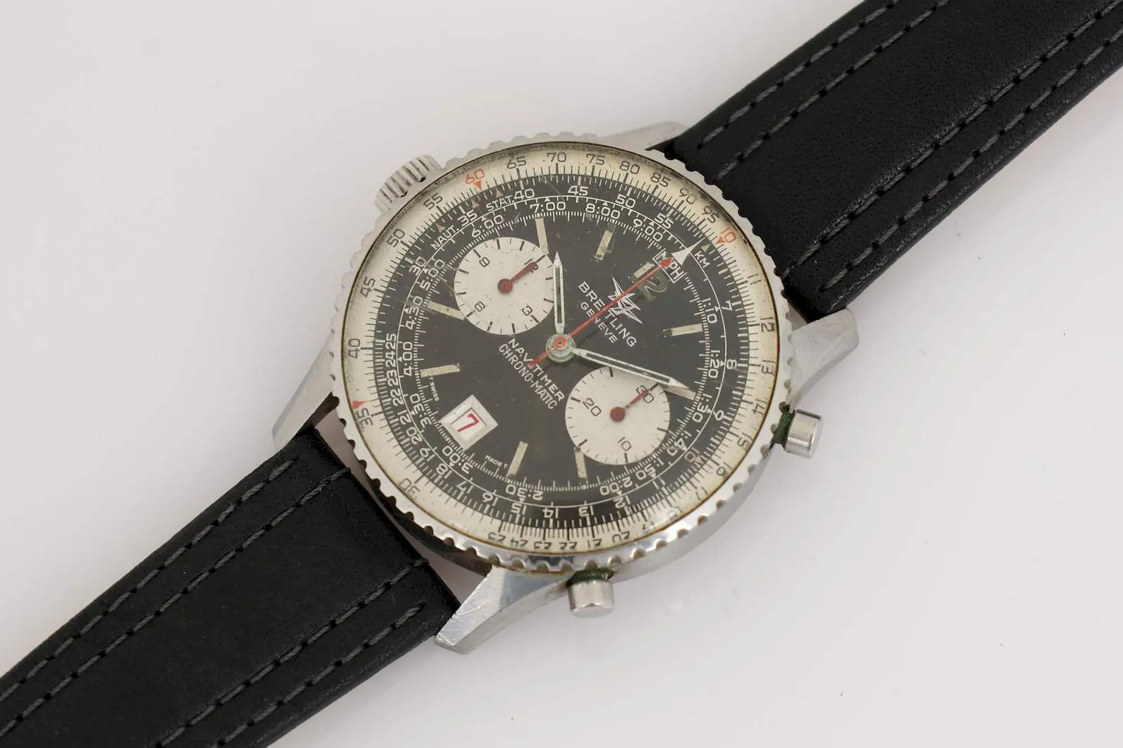 Breitling Navitimer Chrono-Matic 42mm Stainless steel Black