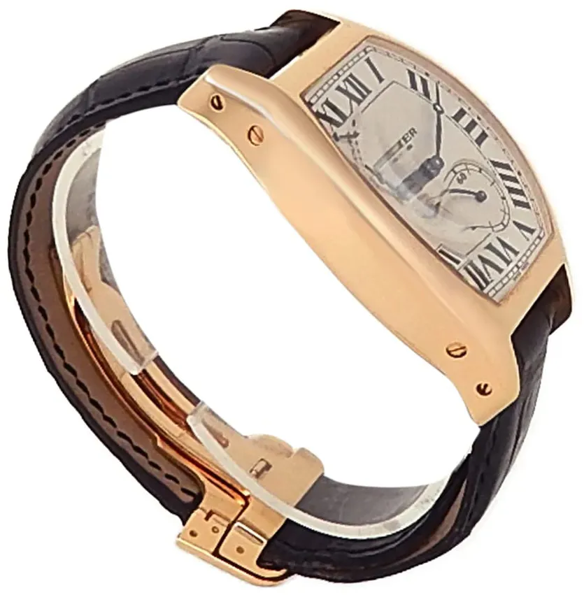 Cartier Tortue W1545851 38mm Rose gold Silver 1