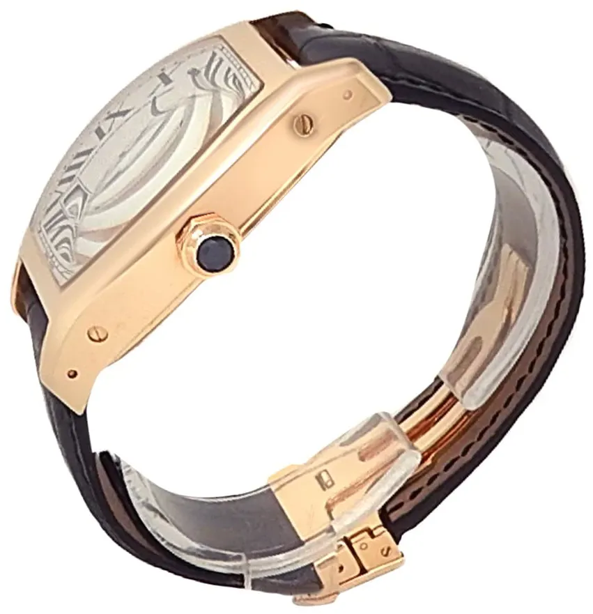 Cartier Tortue W1545851 38mm Rose gold Silver 2