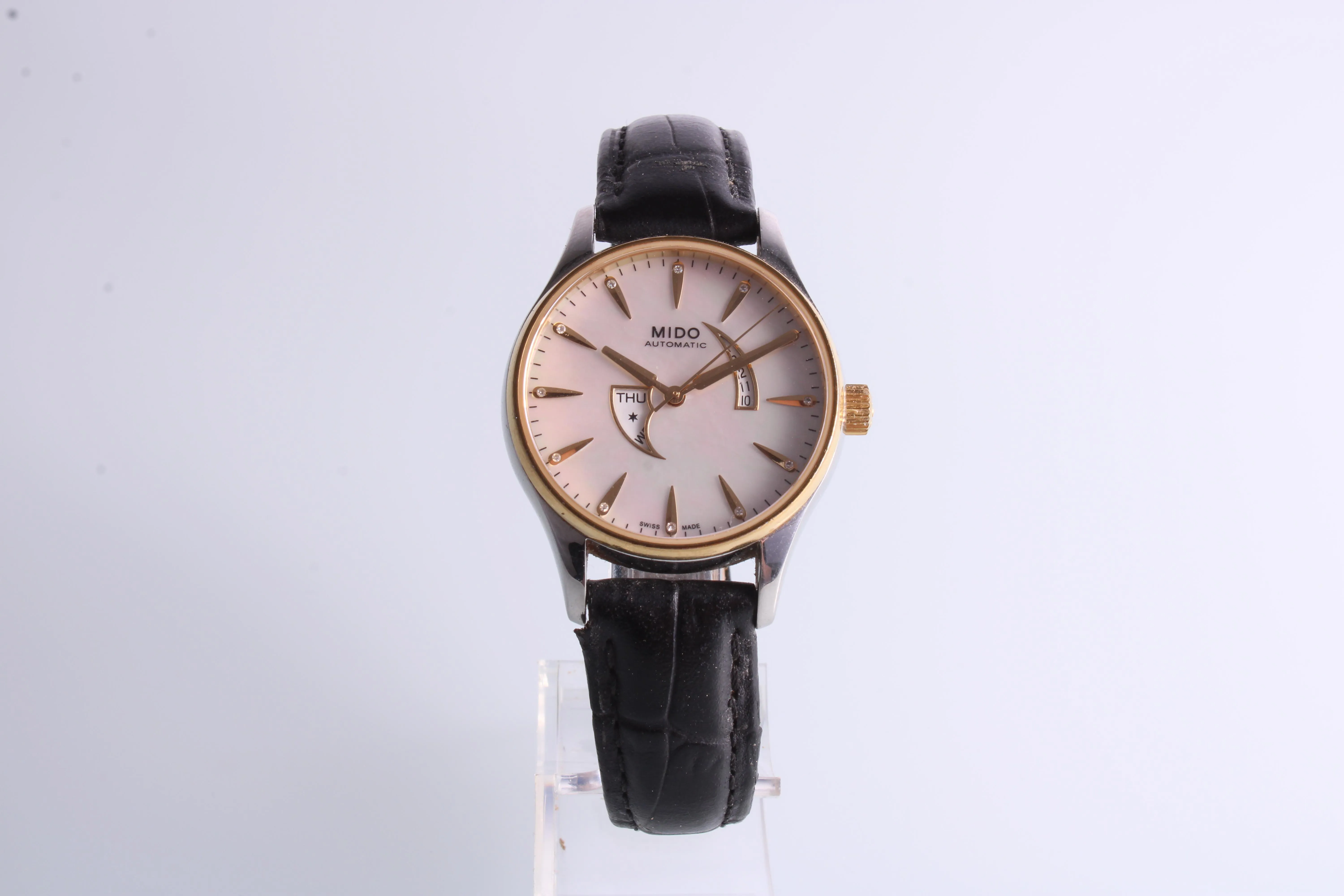 Mido Belluna M001230A 33mm Stainless steel and Gold-plated Mother-of-pearl