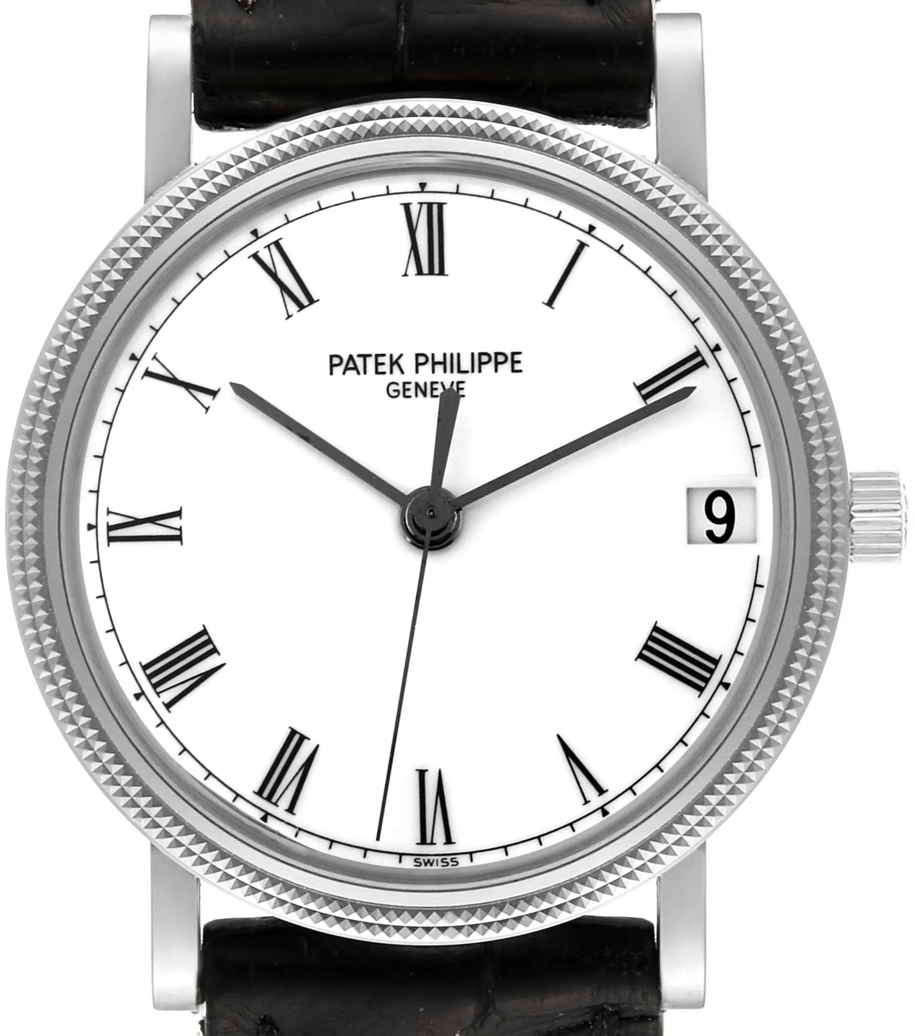 Patek Philippe Calatrava 3802/200G-001 33mm White gold and 18k white gold White