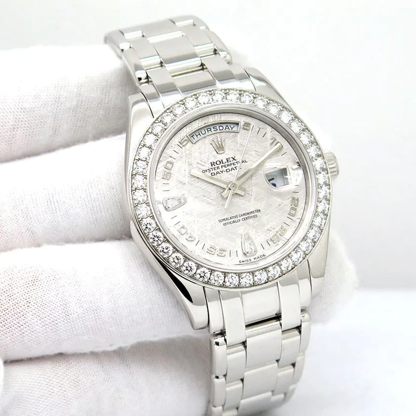 Rolex Day-Date 18946 39mm Platinum Meteorite