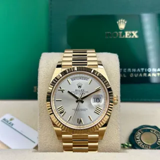 Rolex Day-Date 40 228238-0002 Yellow gold Silver