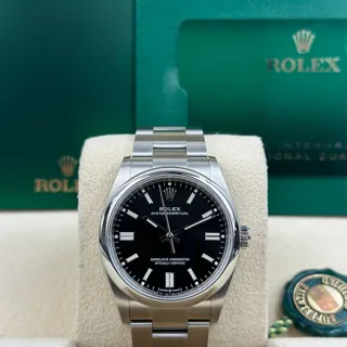 Rolex Oyster Perpetual 126000-0002 Stainless steel Black