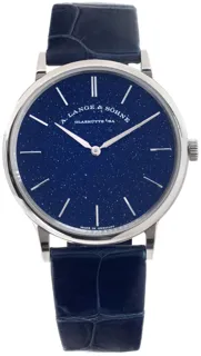 A. Lange & Söhne Saxonia 205.086/LS2053AX 18k white gold Blue