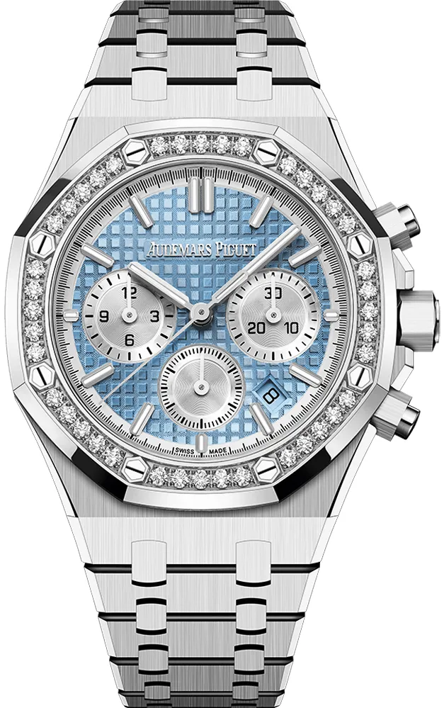 Audemars Piguet Royal Oak 26715ST.ZZ.1356ST.01 38mm Stainless steel Light blue