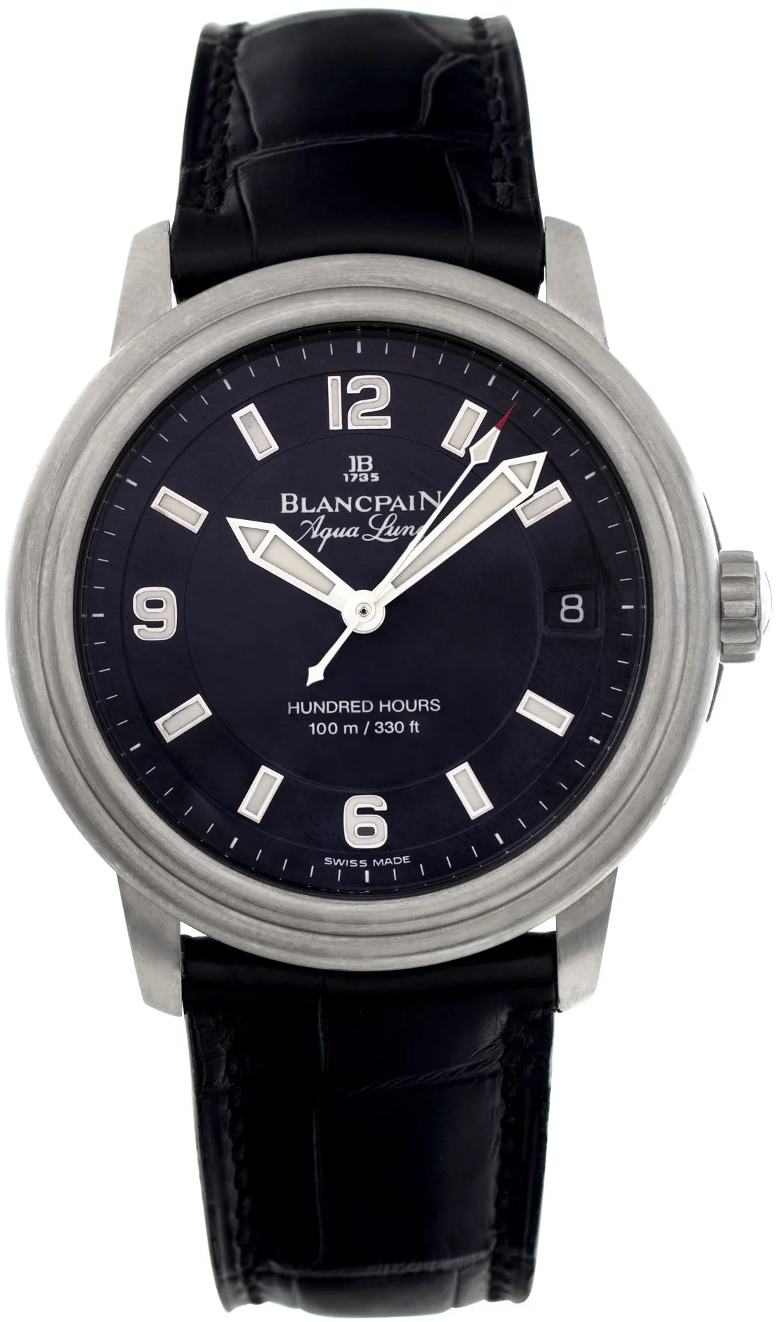 Blancpain Léman 2100-1130A-64B 38mm Stainless steel Black